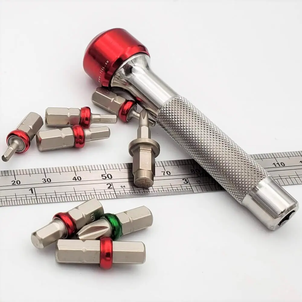 Lollipop Bit Driver (Stainless Steel Red) - 711L