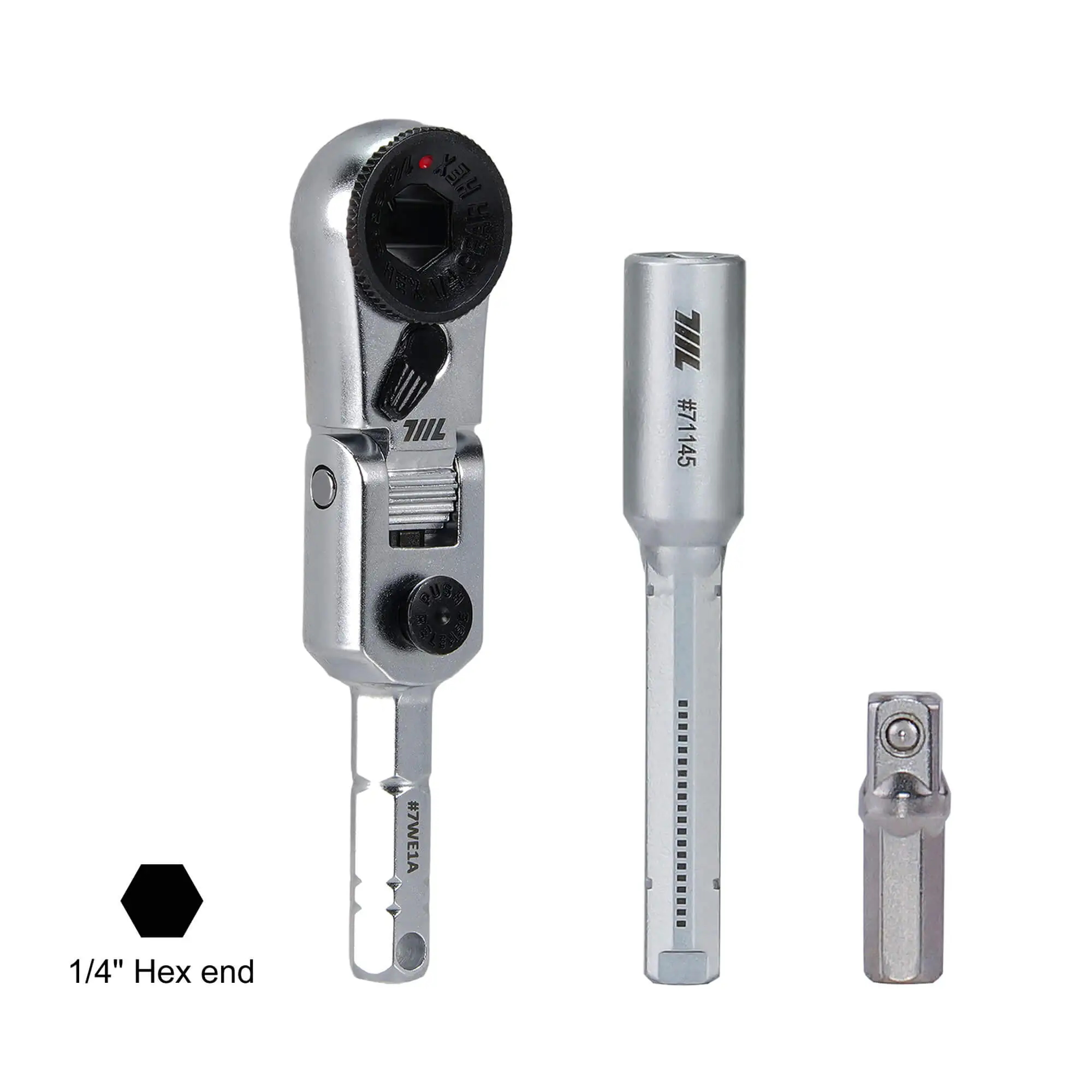 711L 1/4" Flex Head EDC Ratchet Wrench With T-Handle-1